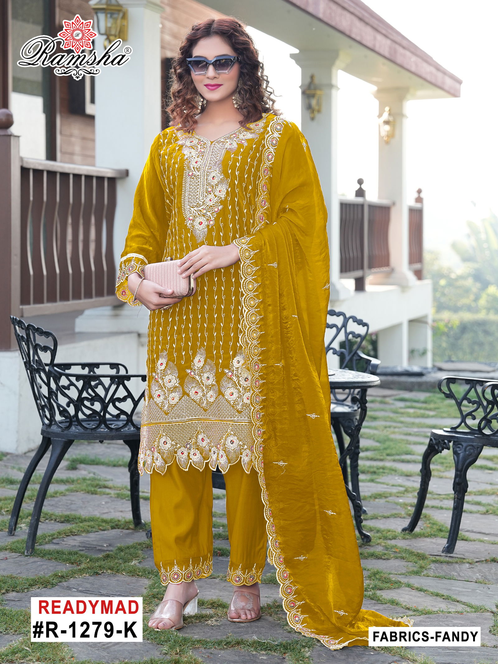 R 1279 Nx By Ramsha Fandy Readymade Suits Suppliers In India